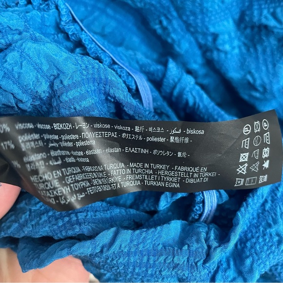 NWT Zara Textured Blue Midi
Anne Dress Stretch Fitted Long
Sleeve size S - Picture 16 of 16